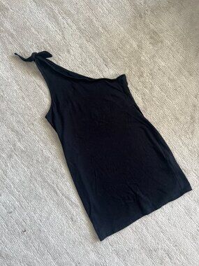 The Range - Black - One Shoulder Mini Dress - Size Medium